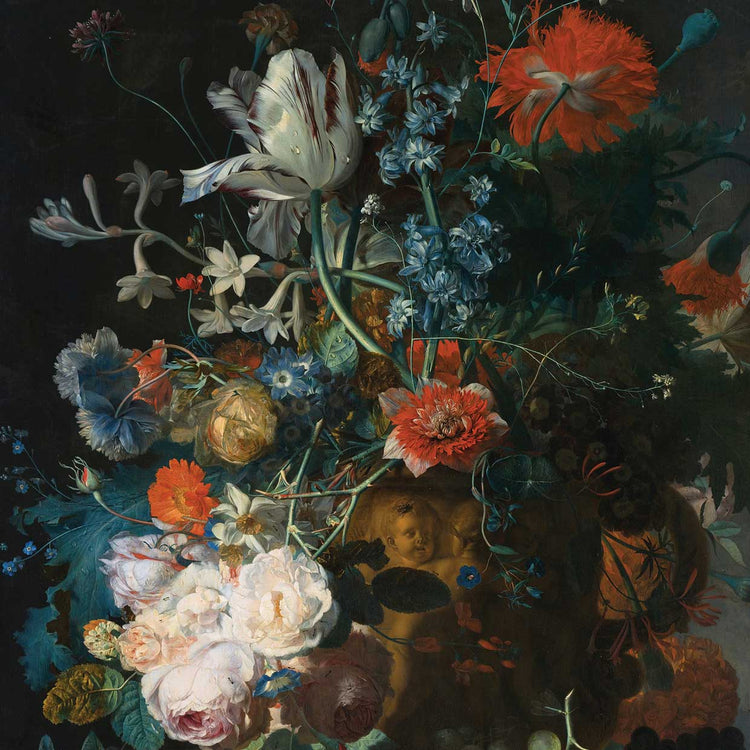 Lienzo Flores y Frutas New Take van Huysum 40x40