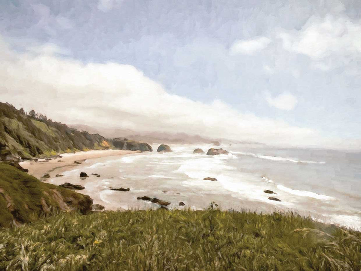 Beach Seascape from on high 18x24