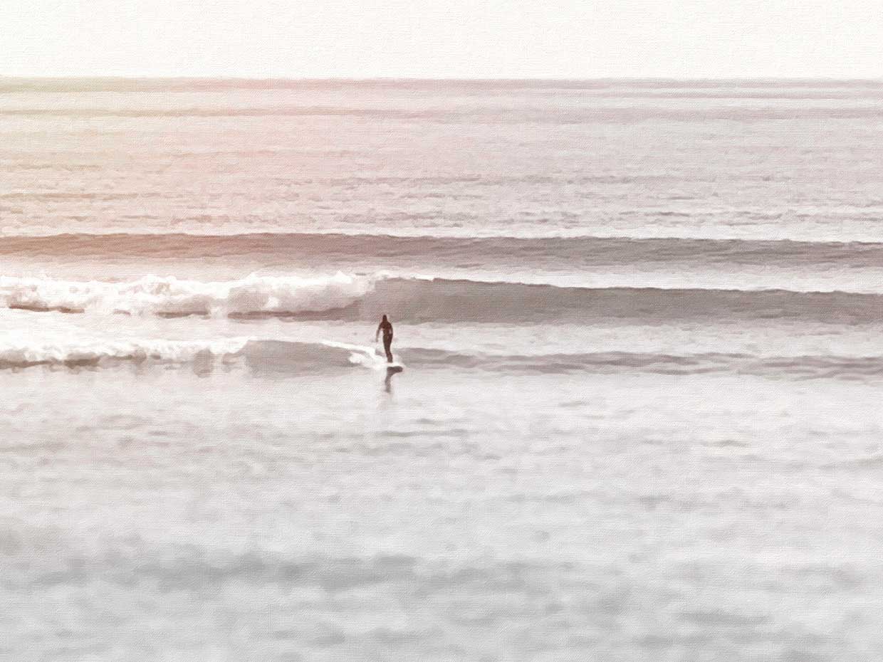 Riding the Set at Sunrise