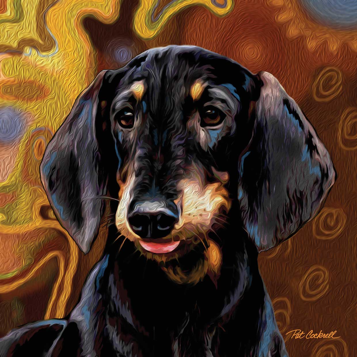 Perro tejonero Lienzo