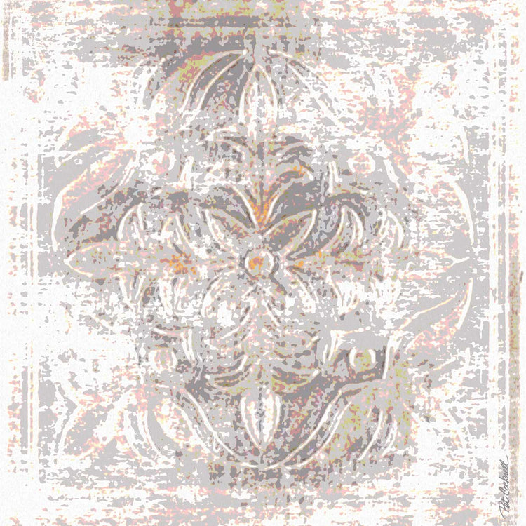 Alivio de azulejos de metal Lienzo