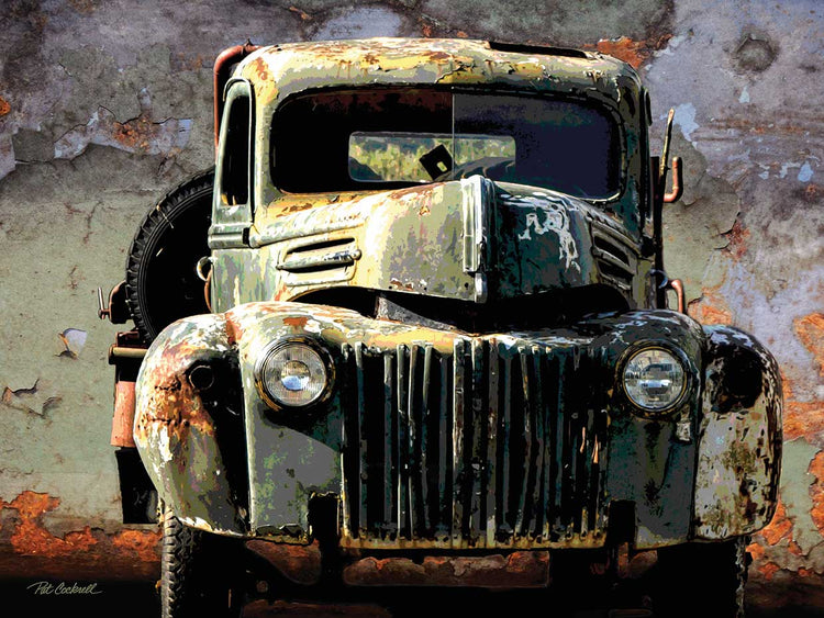 Viejo camión oxidado Lienzo