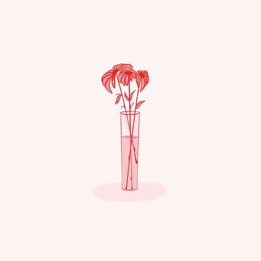 Red Glass Flower