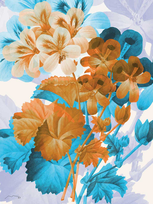 Layered Florals 3 Canvas Print