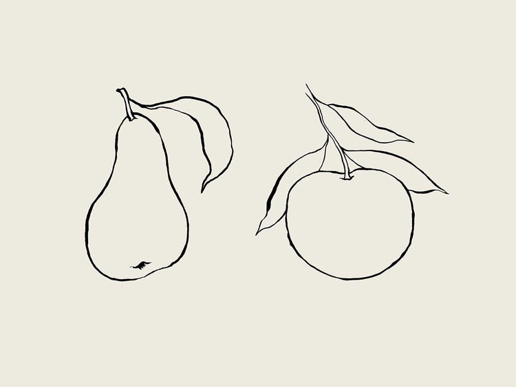 Line Art Fruits