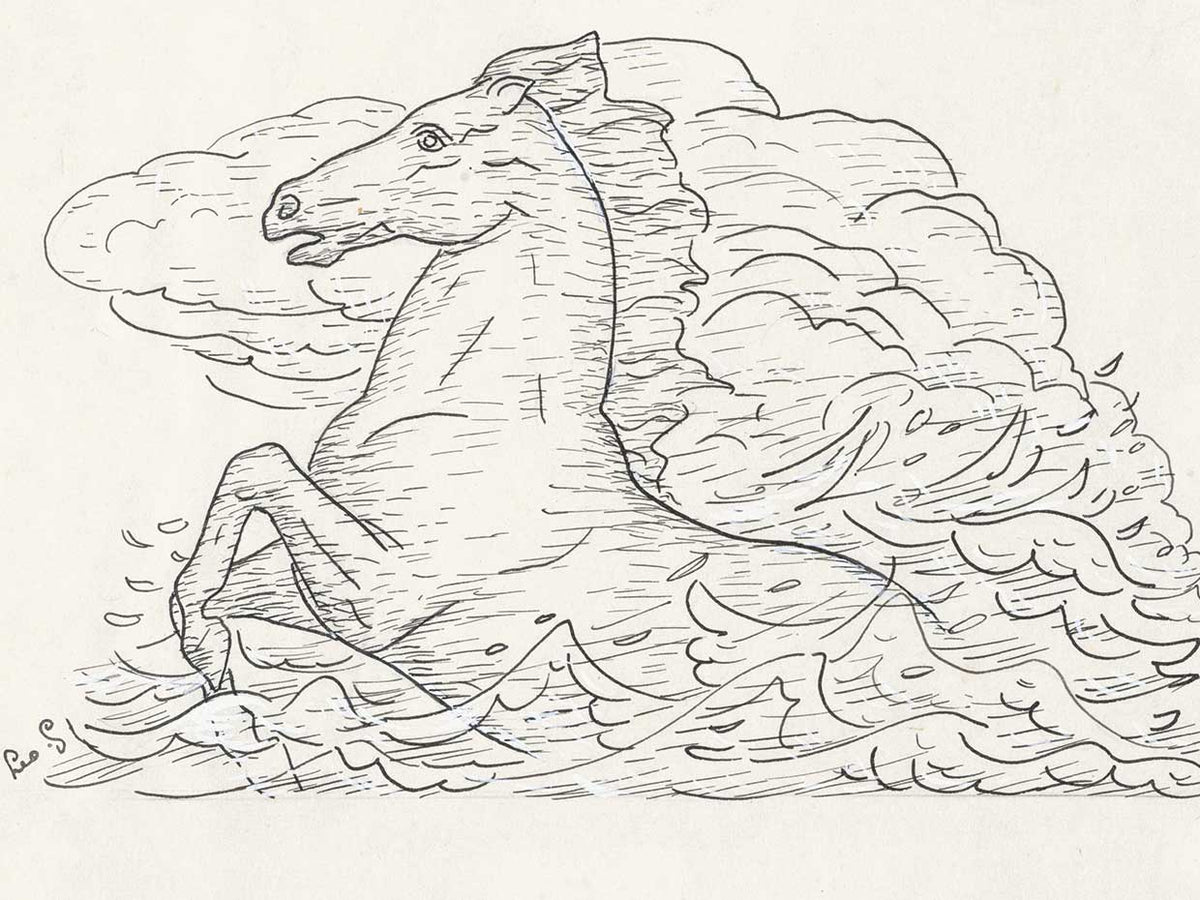 Horse In The Sea (1891)