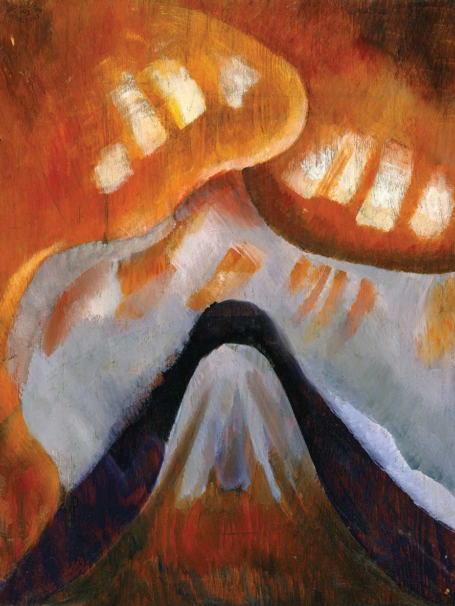 Montaña y cielo (alrededor de 1925) Lienzo