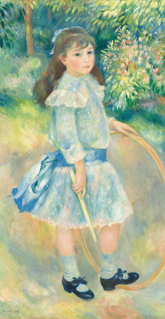 Girl with a Hoop Canvas Print