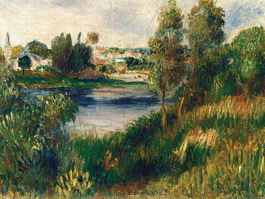 Landscape at Vetheuil Canvas Print