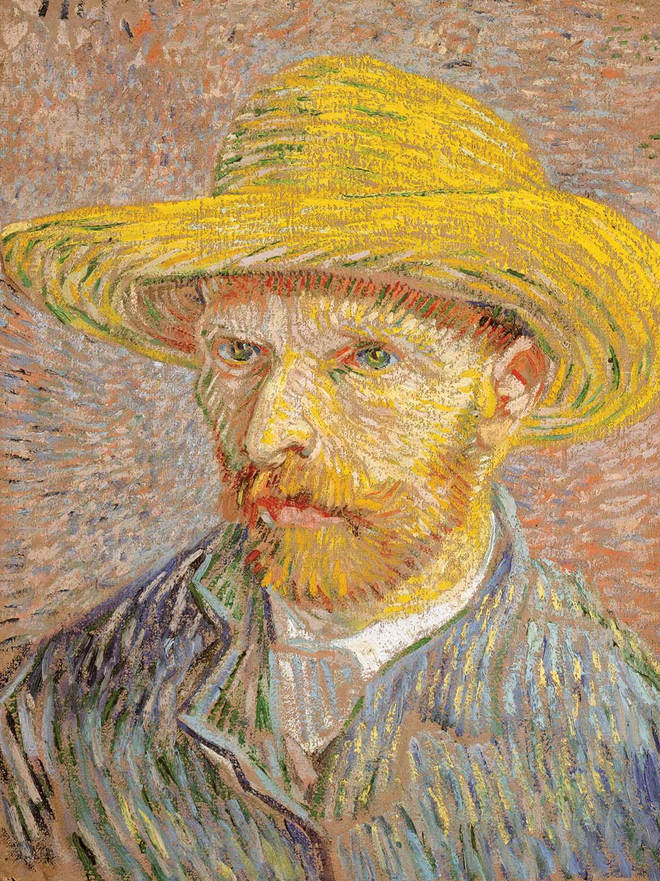 Self-Portrait with a Straw Hat
