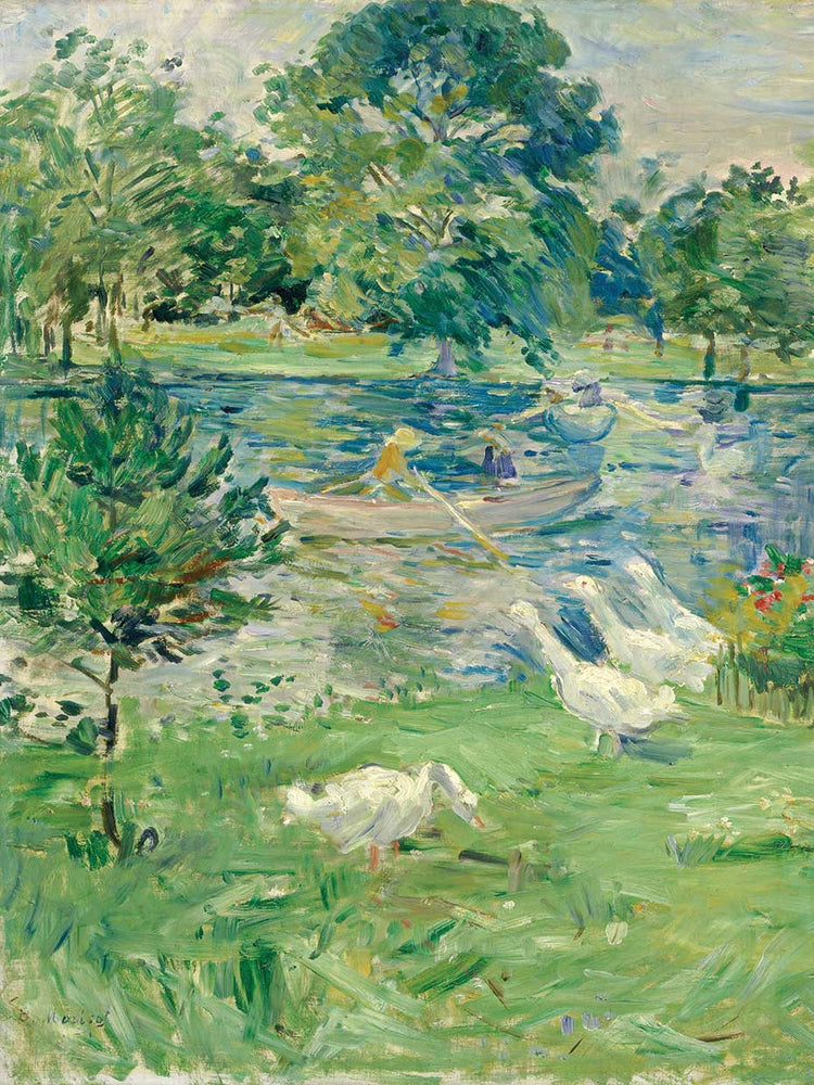 Girl in a Boat with Geese