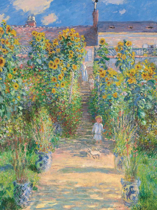 The Artist's Garden at Vetheuil Canvas Print