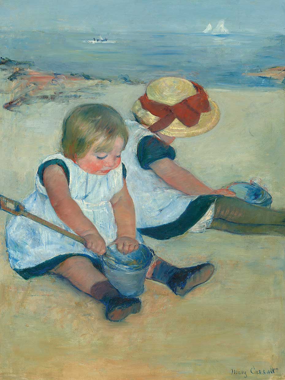 Children Playing on the Beach