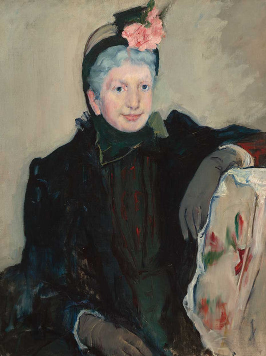 Portrait of an Elderly Lady Canvas Print