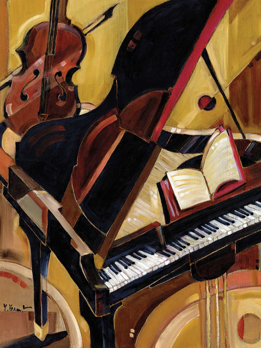 Abstract Piano II Canvas Print