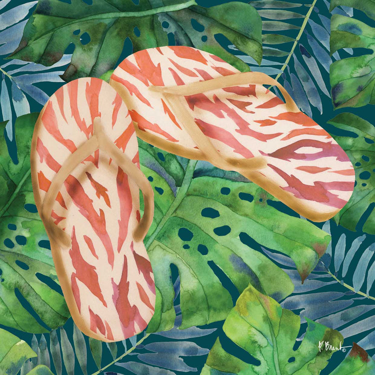 Animal Print Flip Flops IV