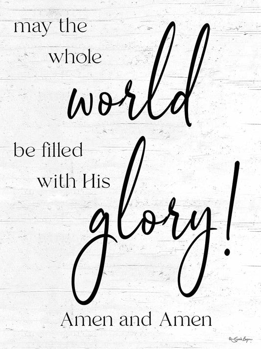 Filled with His Glory Canvas Print