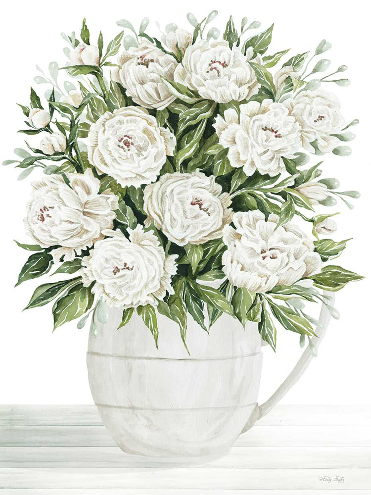 Peonies on White I