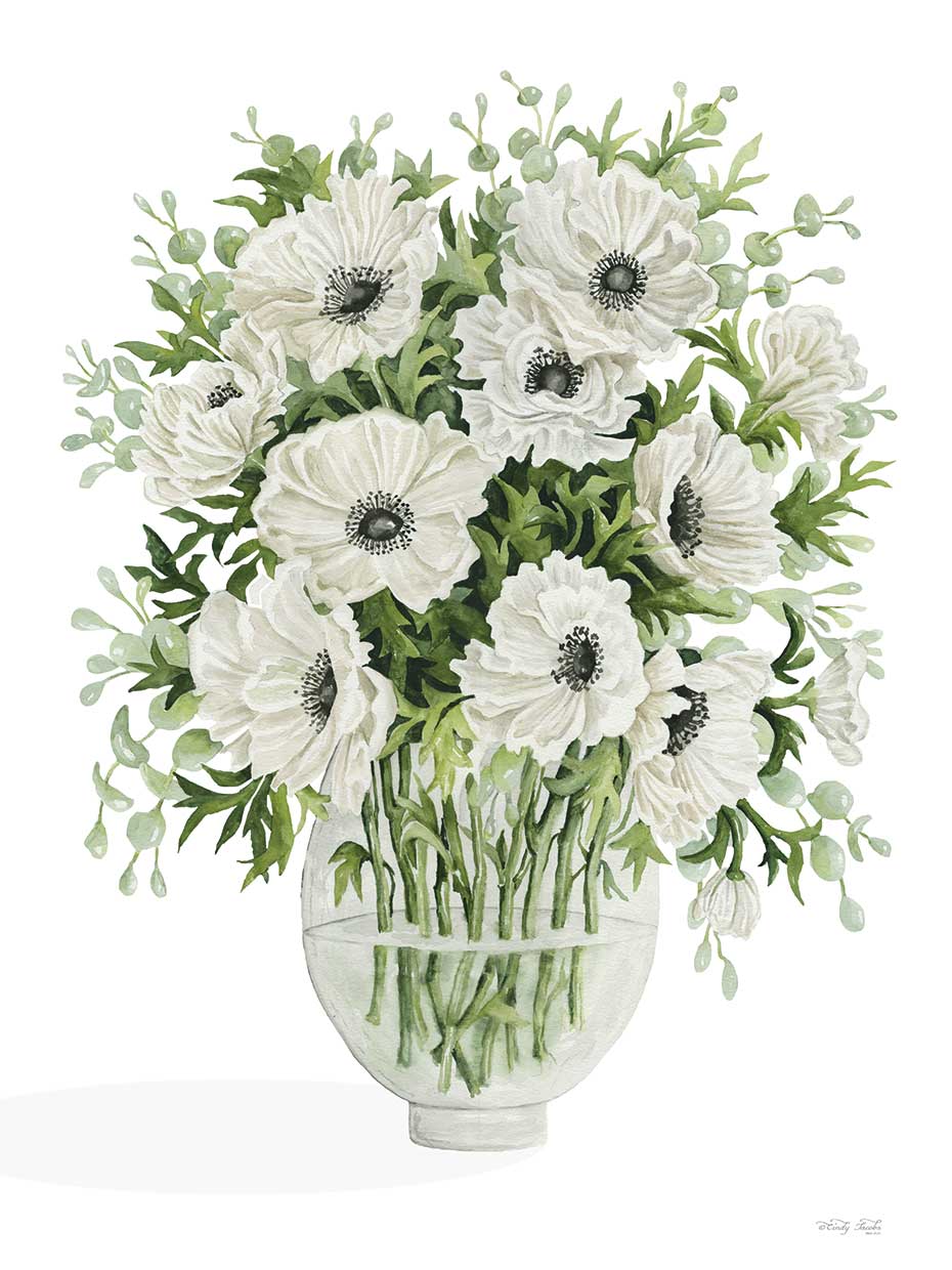 Poppies on White