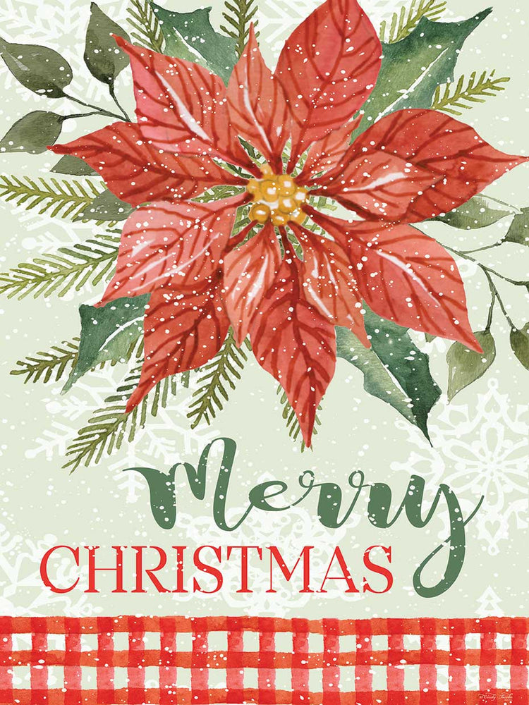 Poinsettia Feliz Navidad Lienzo