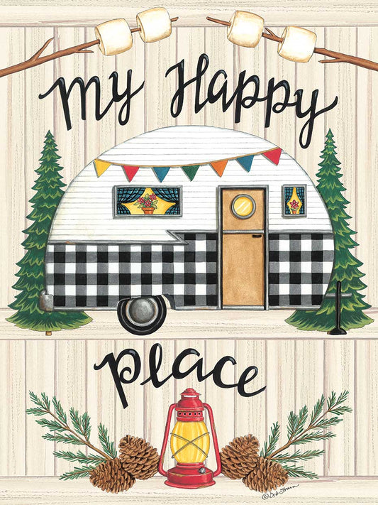 Camper My Happy Place Canvas Print