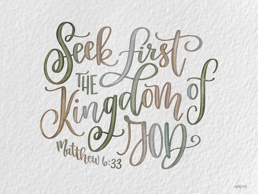 Seek First the Kingdom Canvas Print