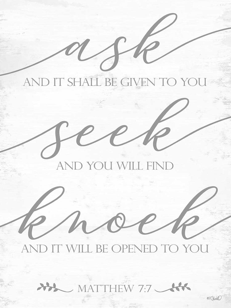 Ask, Seek, Knock