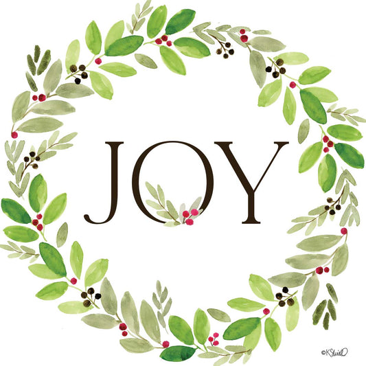 Joy Wreath Canvas Print