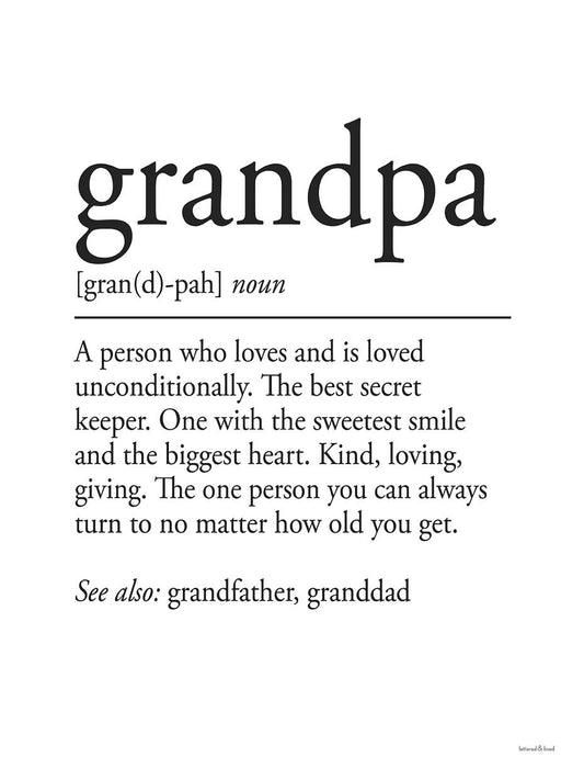 Grandpa Definition 1 Canvas Print