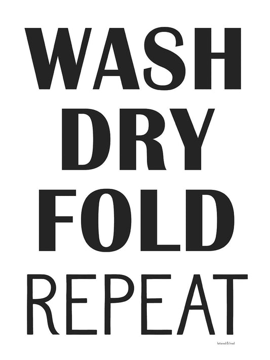 Wash, Dry, Fold, Repeat Canvas Print