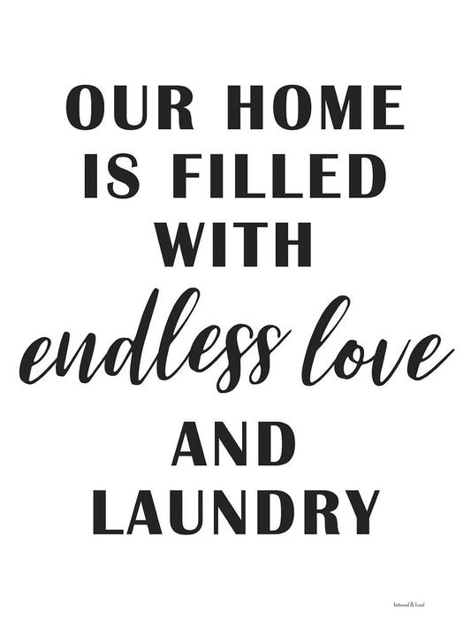 Endless Love and Laundry Canvas Print