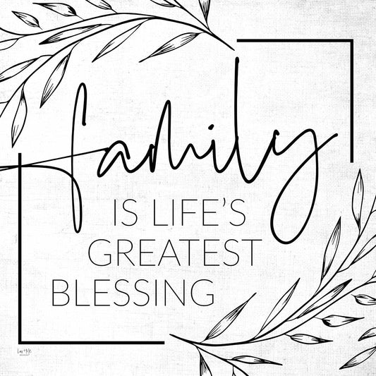 Family is Life's Greatest Blessing Canvas Print