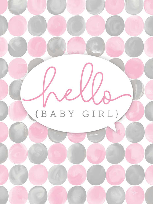 Hello Baby Girl Canvas Print