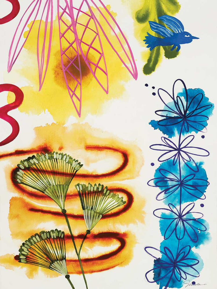 WATERCOLOR FLOWER POWER I