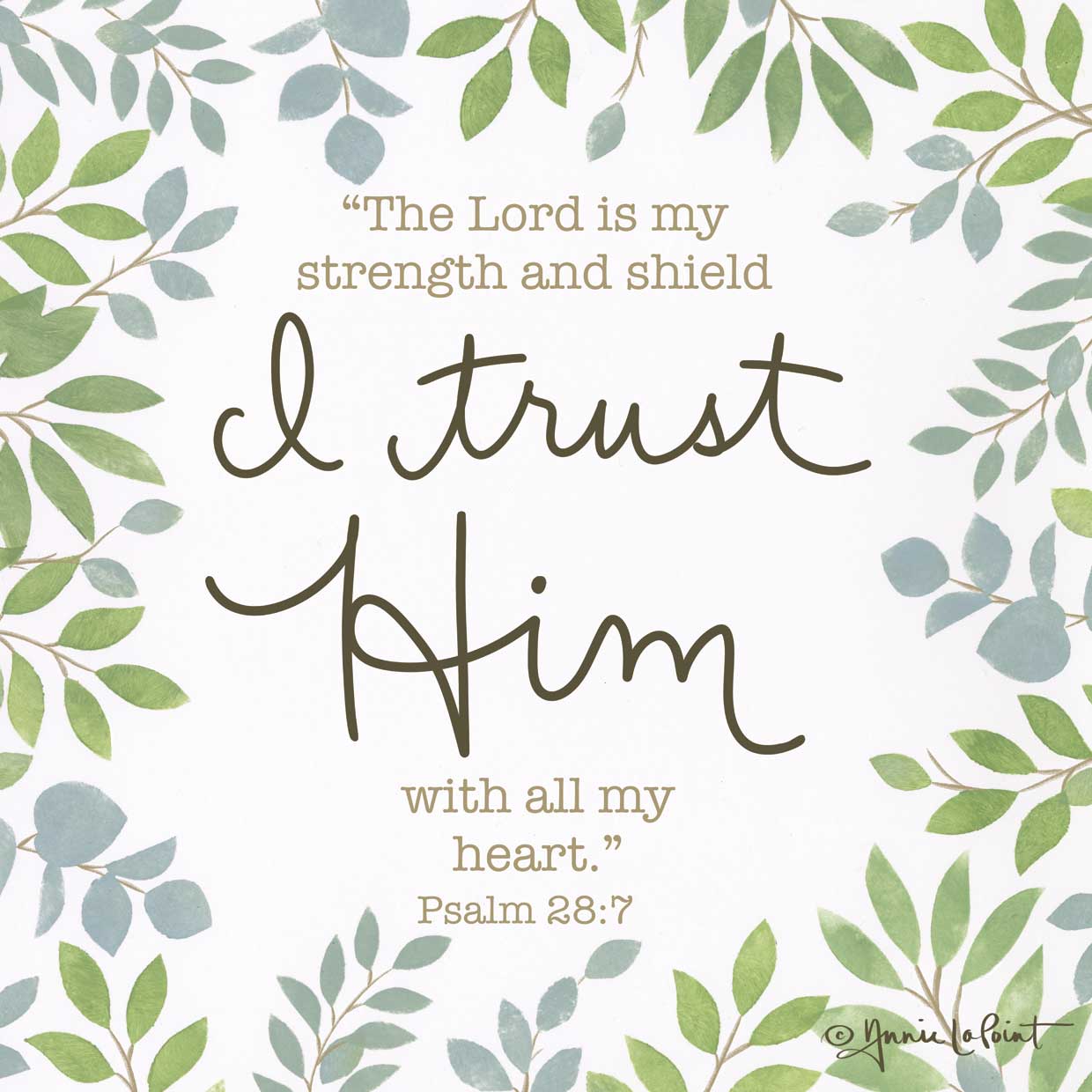 I Trust Him Square