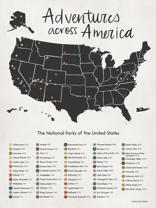 Adventures Across America Canvas Print