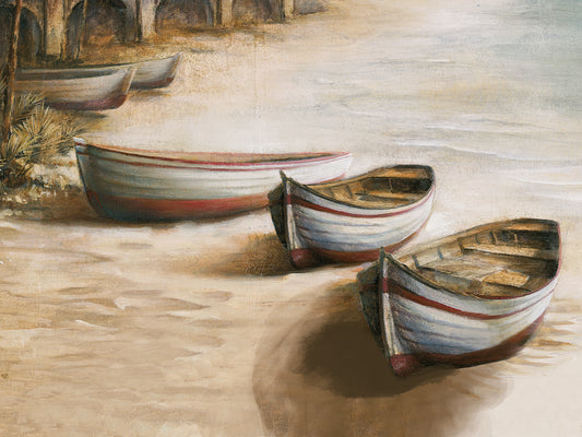 Rowboats Waiting Canvas Print