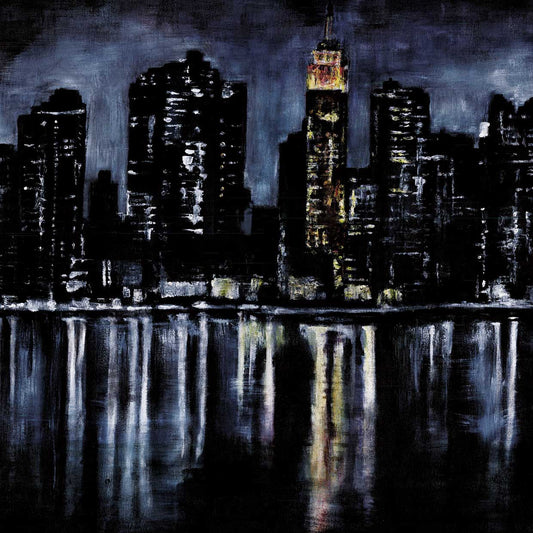 Skyline River Light Canvas Print
