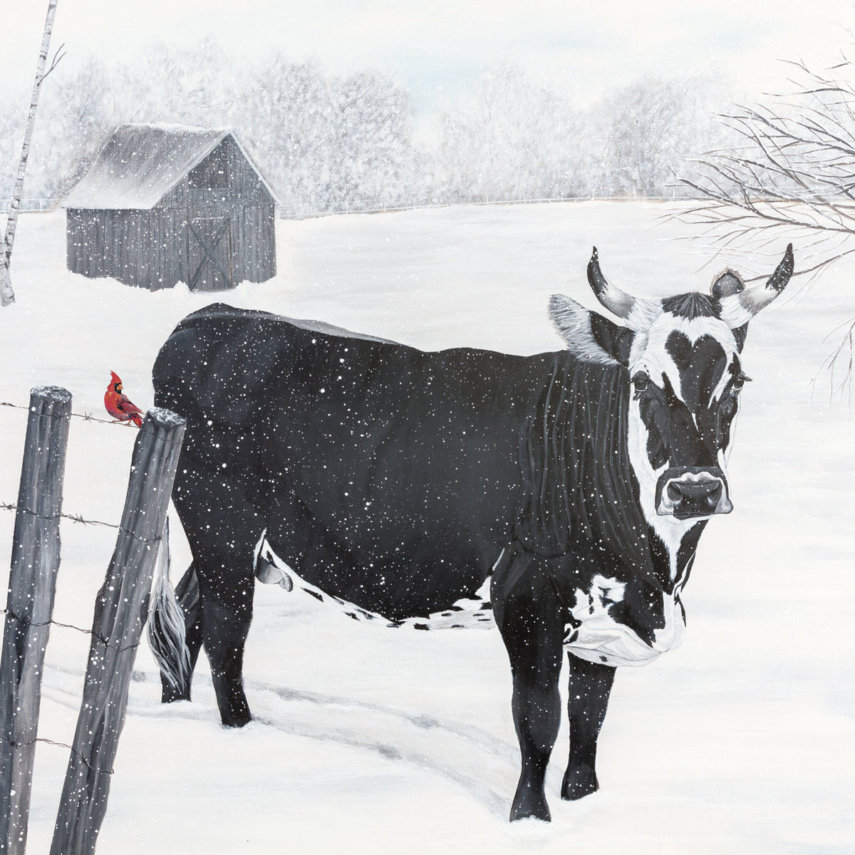 Snowy Day on the Farm