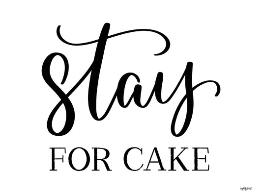 Stay for Cake Canvas Print