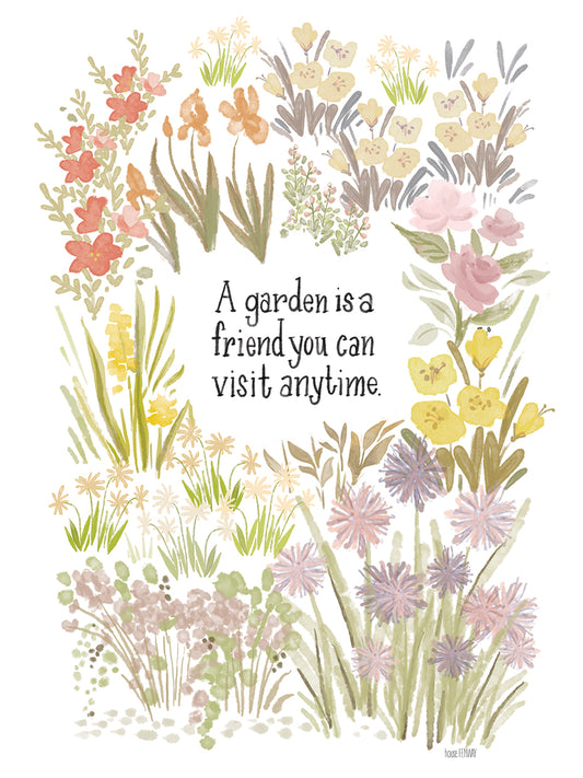 A Garden is a Friend Canvas Print