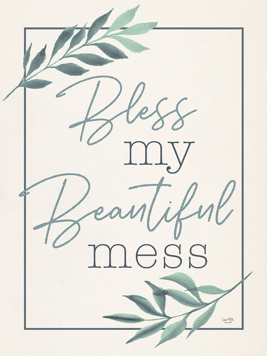 Bless My Beautiful Mess Canvas Print