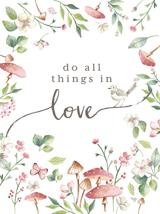 Do All Things in Love Canvas Print