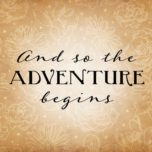 And So the Adventure Begins Canvas Print