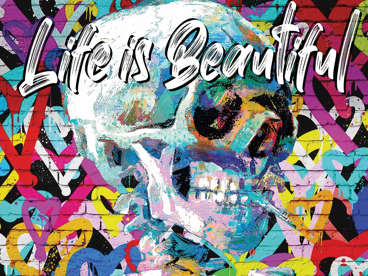 Skull Life-Is-Beautiful