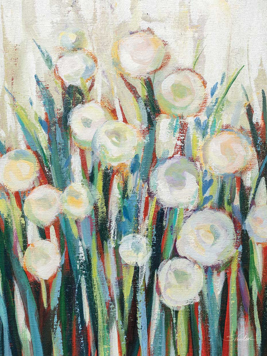 Sprinkled White Flowers I Canvas Print