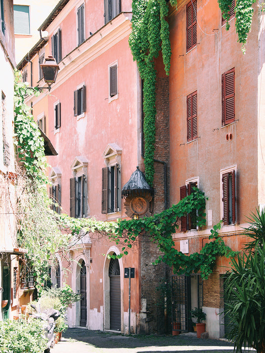 Pink Buildings in Rome