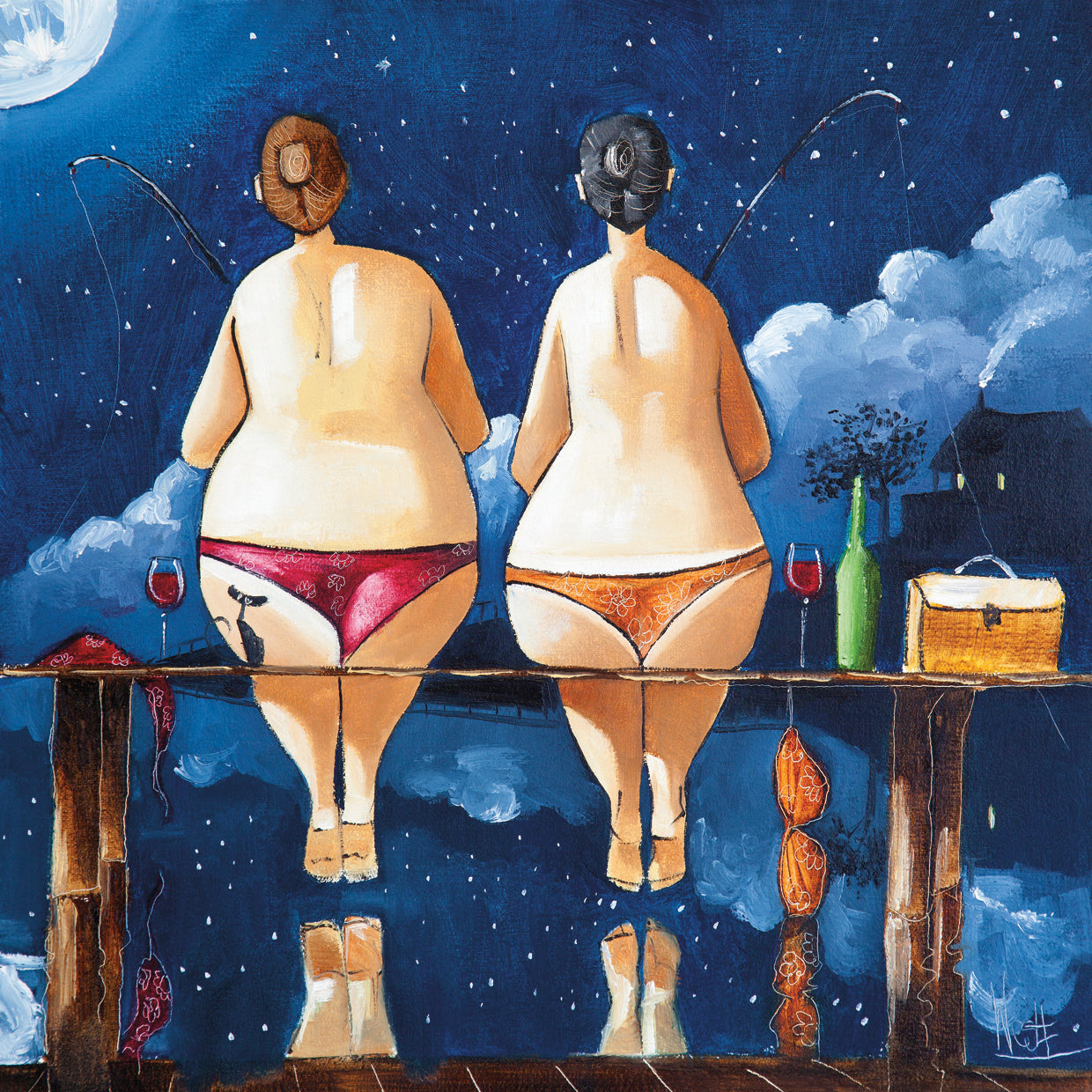 Two Sisters Fishing