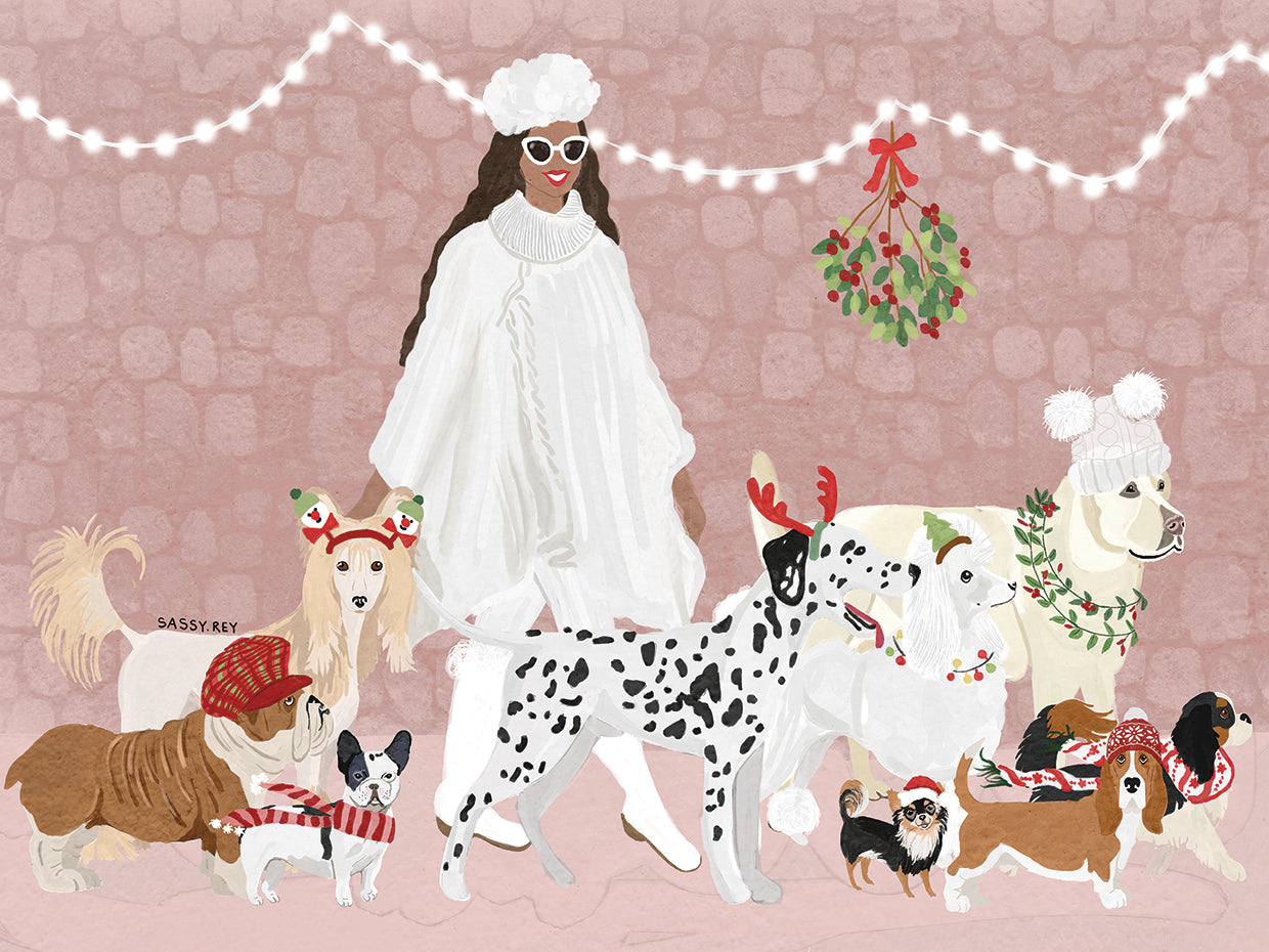 Dog Walker Christmas version