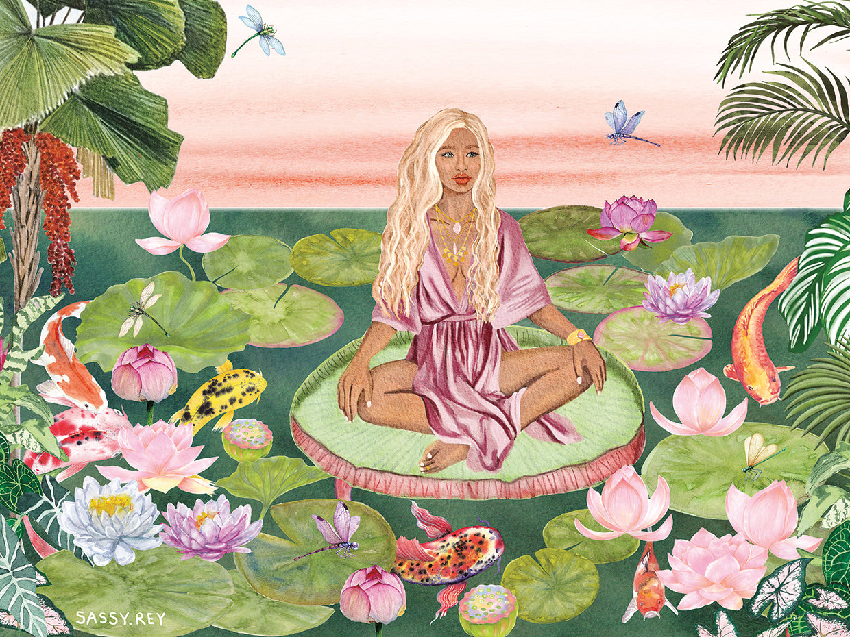 Floating on lilies